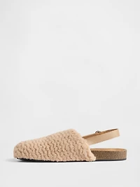 Kids Faux Fur Clogs