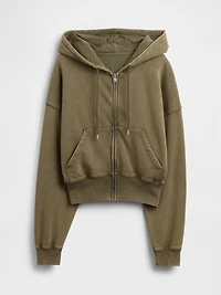 VintageSoft Wedge Zip Hoodie