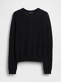 CashSoft Stretch Pointelle Cardigan