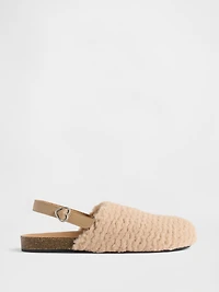 Kids Faux Fur Clogs