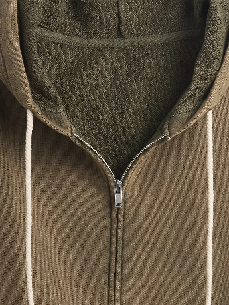 Heavyweight French Terry Oversized Zip Hoodie