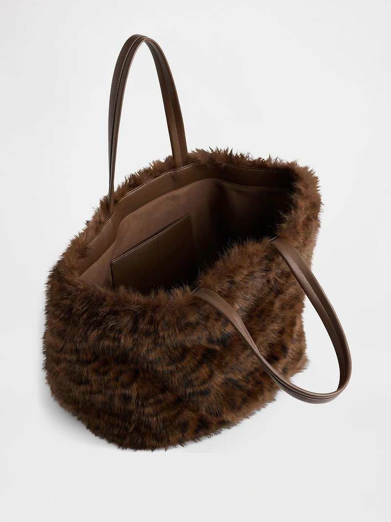 Faux Fur Tote Bag