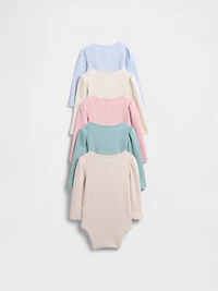 Baby First Favorites Waffle Bodysuit (5-Pack)