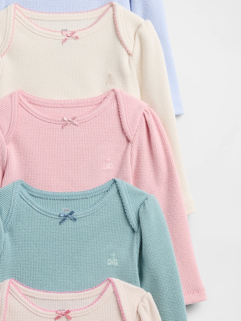 Baby First Favorites Waffle Bodysuit (5-Pack)
