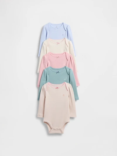 Baby First Favorites Waffle Bodysuit (5-Pack)