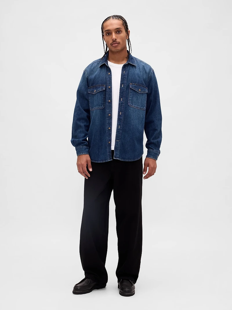 Denim Relaxed Shirt