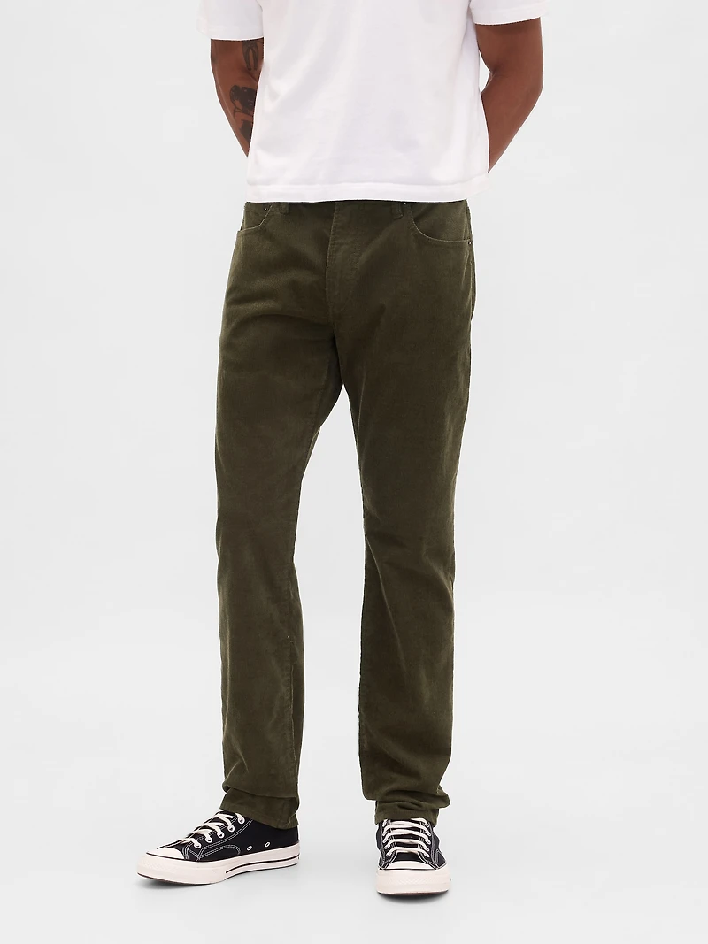 Corduroy Straight Pants