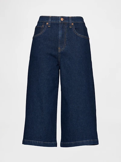 High Rise Culotte Jeans