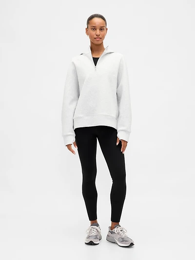 GapFit Oversized Quarter-Zip Hoodie