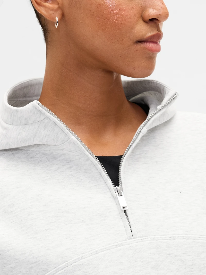 GapFit Oversized Quarter-Zip Hoodie