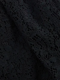 Lace Boatneck Crop Shell Top