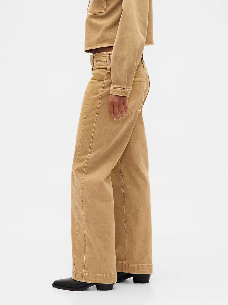 Low Rise '90s Loose Micro Belt Jeans