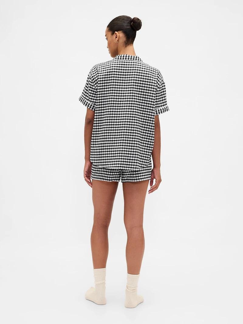 Adult Softest Flannel PJ Short Set