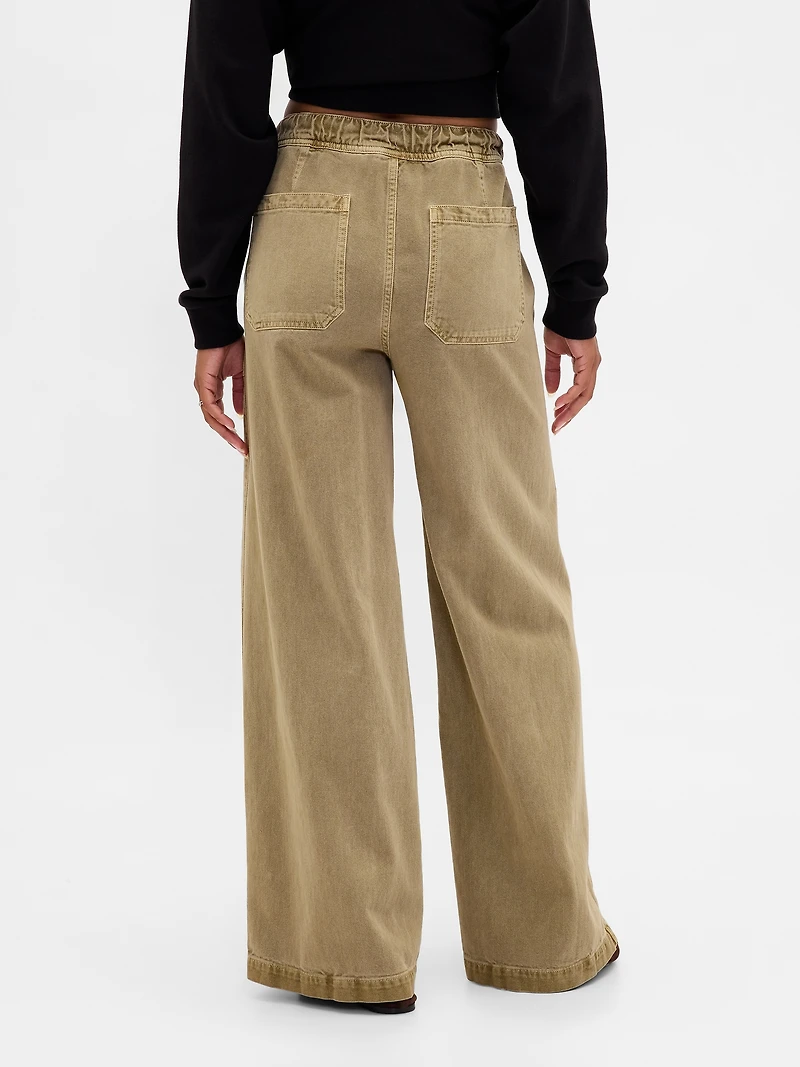 Mid Rise Easy Baggy Pants