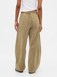 Mid Rise Twill Easy Horseshoe Pants