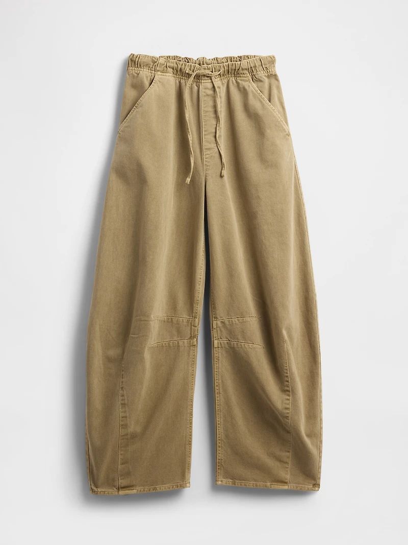 Mid Rise Twill Easy Horseshoe Pants
