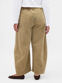 Mid Rise Twill Easy Horseshoe Pants
