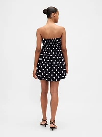 Poplin Bubble Mini Dress