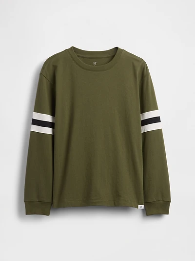 Kids Relaxed Varsity Stripe T-Shirt