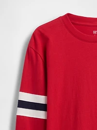 Kids Relaxed Varsity Stripe T-Shirt