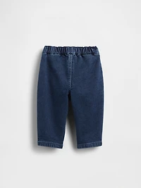 Baby Knit Pull-On Bow Barrel Jeans
