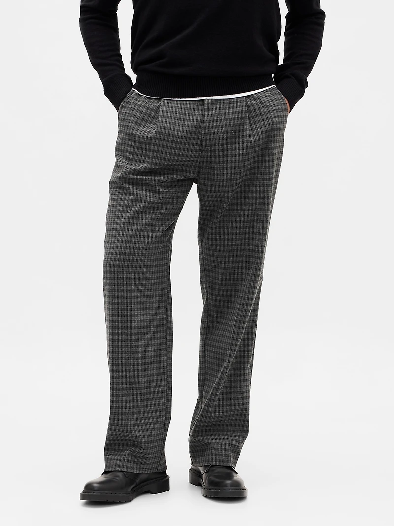 365 Wool-Blend Relaxed Trousers
