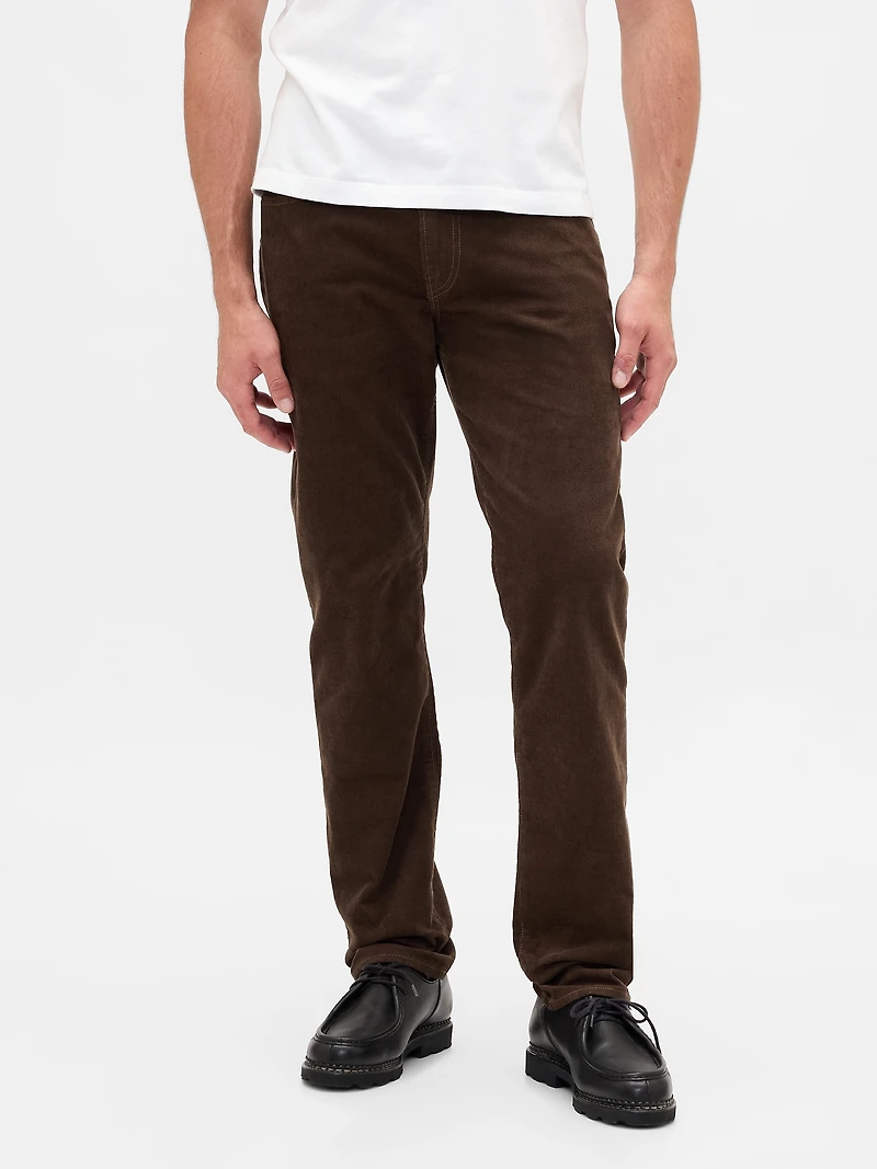 Corduroy Straight Pants