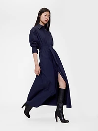 GapStudio Poplin Belted Maxi Shirtdress
