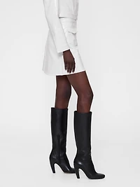 GapStudio Vegan Patent Leather Mini Skirt