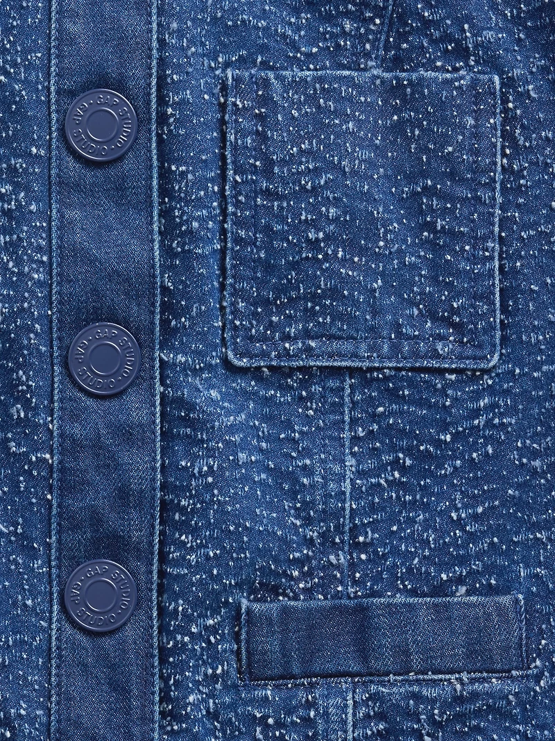 GapStudio Denim Tweed Crop Jacket