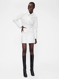 GapStudio Vegan Patent Leather Crop Jacket