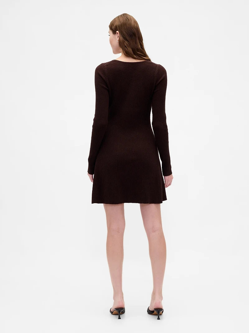 CashSoft Rib Mini Sweater Dress