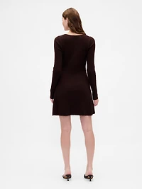 CashSoft Rib Mini Sweater Dress