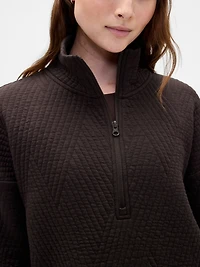 GapFit Quilted Jacquard Half-Zip Pullover