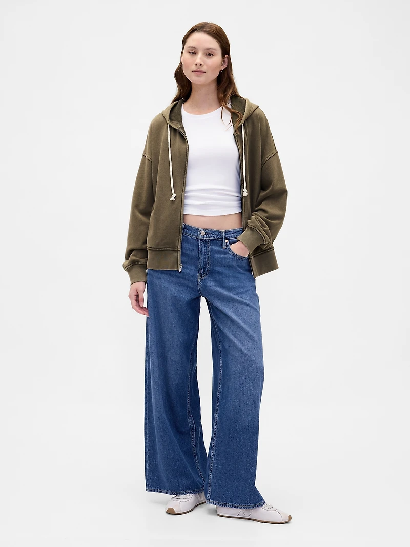 Heavyweight French Terry Oversized Zip Hoodie