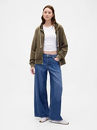 Heavyweight French Terry Oversized Zip Hoodie