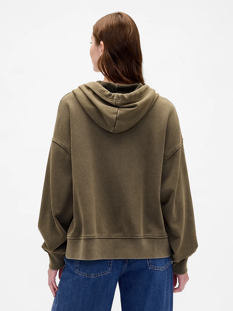 Heavyweight French Terry Oversized Zip Hoodie