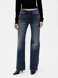 Mid Rise Relaxed Flare Jeans