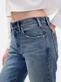 Mid Rise Rigid Relaxed Flare Jeans