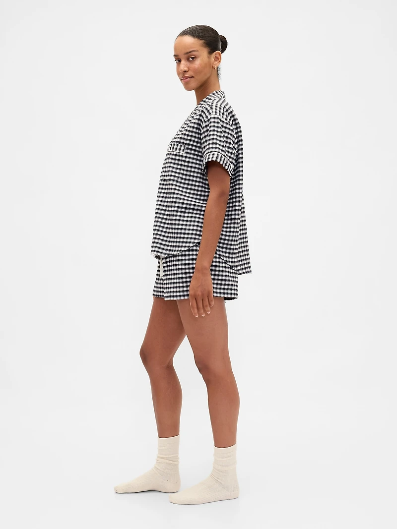 Adult Softest Flannel PJ Short Set
