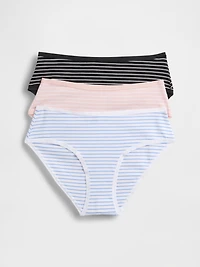Organic Stretch Cotton Hipster (3-Pack
