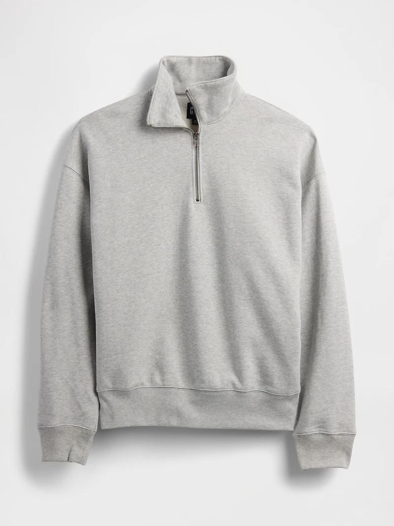 Heavyweight Oversized Quarter-Zip Pullover