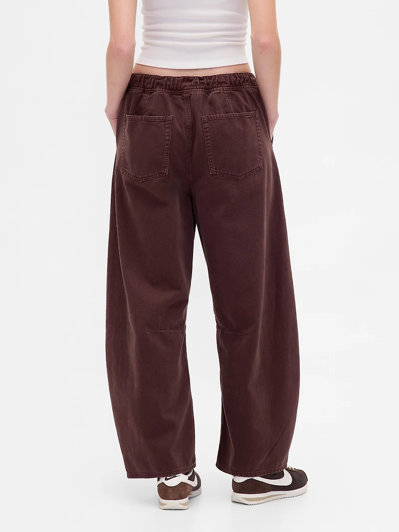 Mid Rise Twill Easy Horseshoe Pants