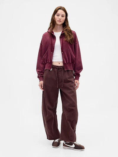 Mid Rise Twill Easy Horseshoe Pants