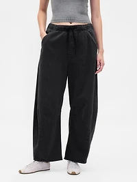 Mid Rise Twill Easy Horseshoe Pants