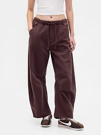 Mid Rise Twill Easy Horseshoe Pants