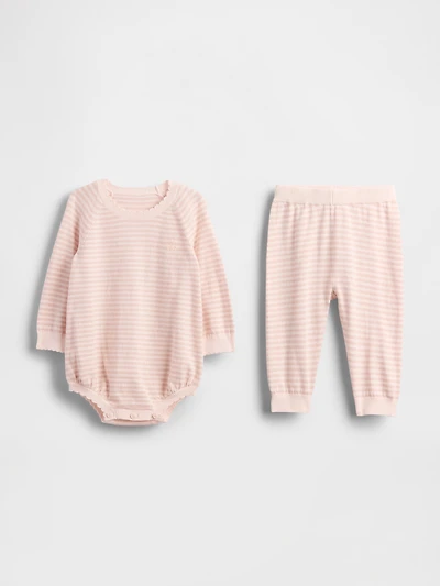 Baby Sweater Bodysuit Outfit Set