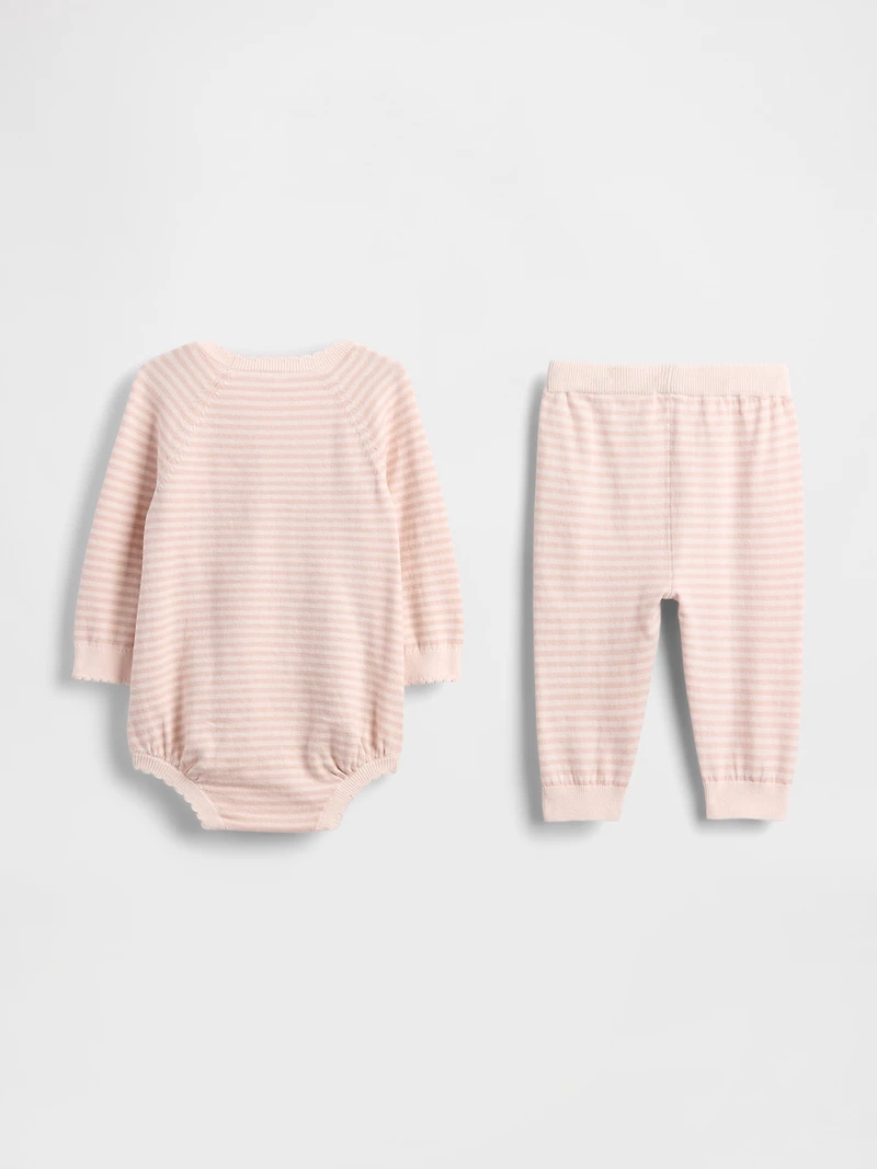 Baby Sweater Bodysuit Outfit Set