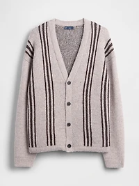Fuzzy Relaxed Crop Cardigan Sweater