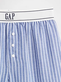 Kids Recycled Flannel PJ Boxer Shorts